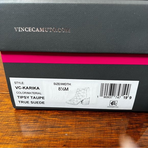Vince Camuto Karika cage sandal in Tipsy Taupe True Suede size 8.5 - Picture 4 of 10